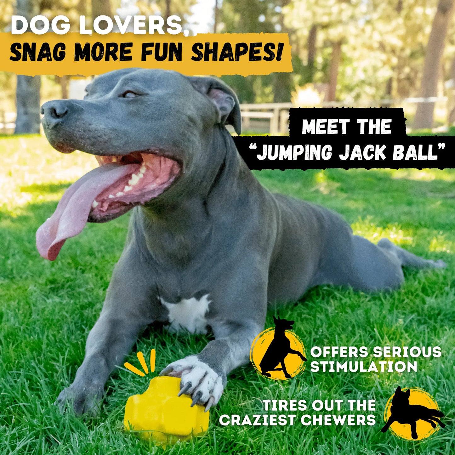 Monster K9 Giant Halo Ball – Oversized Indestructible Dog Ball for XL & Large Breed Power Chewers