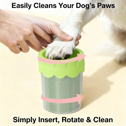 Petsafe Portable Dog Paw Cleaner Cup with Soft Silicone Bristles for Easy Mud Removal & Gentle Pet Care Eco-Friendly Bpa-Free Ideal for Indoor Outdoor Use Travel Friendly Design