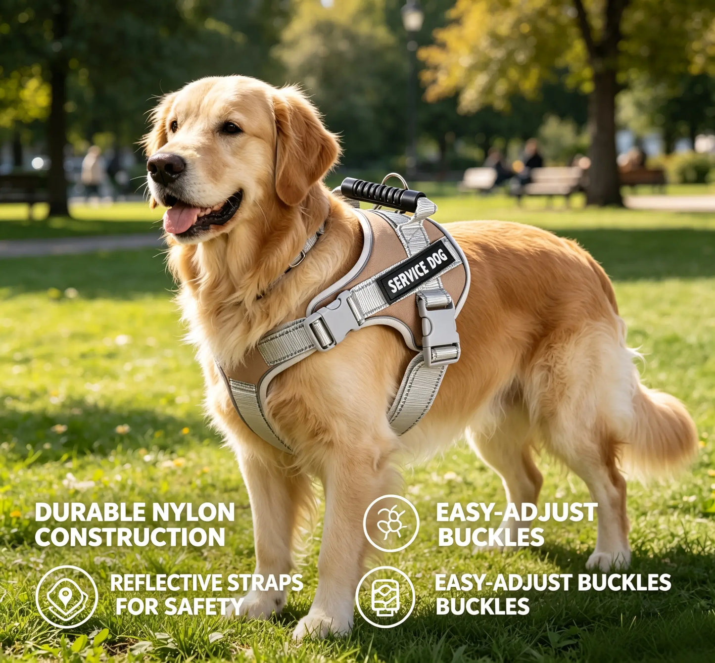 2026 New Pet Dog Harness – Safe Dog Harness with Chest Strap, Glow-In-The-Dark Design, Adjustable for Easy On/Off, Convenient for Outdoor Travel, Suitable for Daily Commuting and Training, Ideal for Small, Medium, and Large Dogs